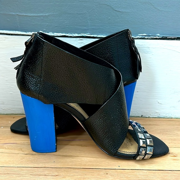 Splendid block heel leather sandals - Picture 9 of 10